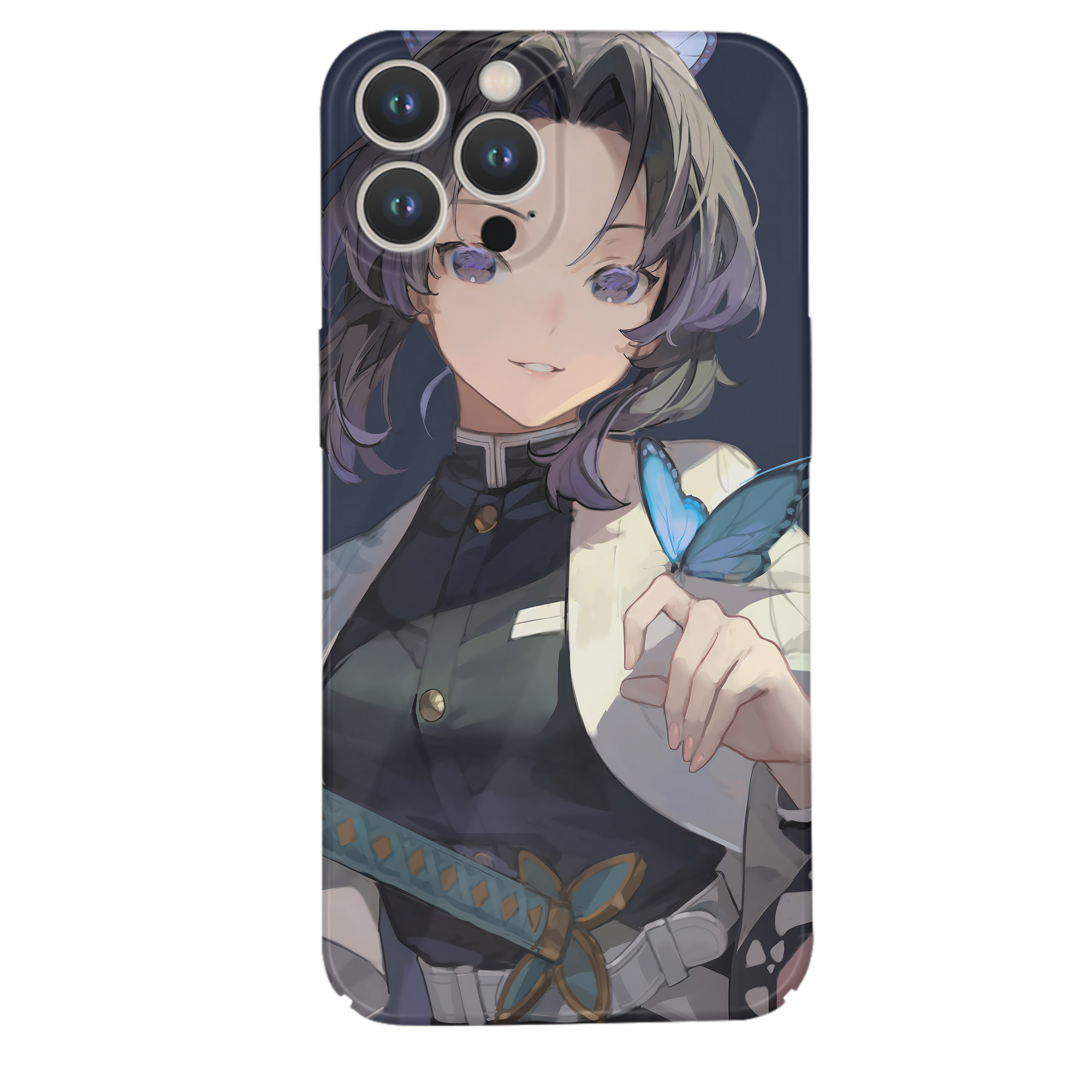 （画像用） 鬼滅の刃（きめつのやいば）蟲柱-胡蝶 しのぶ／こちょう しのぶ Kochou Shinobu 【iPhone 14シリーズ対応】ハードケース